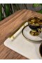 Marble 30X20 cm Decorative Promise Engagement Tray White-Nova Gold - 4