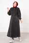 Skirted Denim Suit Black - 3