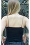 Rope Strap Sandy Fabric Blouse Bodysuit - 2