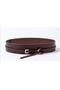 Women's Bitter Brown Spiral Belt, Jacket Belt, Dress Belt, Shirt Belt