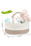 Cotton Rope Diaper Caddy - Ivory - 5