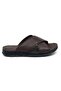 Leather Inside and Outside Orthopedic Men's Summer Comfortable Slippers 40-45 - 2