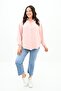 Women's Large Size Tie Detailed Shirt 1709-25