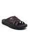 Taşpınar 100% Leather Orthopedic Men's Summer Comfortable Slippers 40-45