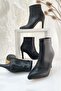 Pointed Toe Zippered Bootie Ankle-Filled Thin Heeled Boots - 6
