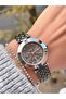 Steel Cord Function 3 Atm Waterproof Women's Wrist Watch + Bracelet with Gift