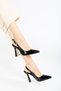 Rissoli Women's Black Patent Leather Buckle Heels - 3