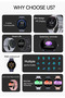 Gt-Fit Smart Watch - Blue - 3