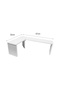 |   Multifunctional Organizer Shelf, White, Rotatable and Adjustable Design - 3
