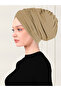 Plain Drawstring Practical Hijab Bonnet - Caramel - 2