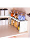 |   Multifunctional Organizer Shelf, White, Rotatable and Adjustable Design - 4