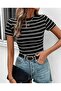 Striped Black and White Thsirt Blackbonds - 5