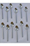 12Pcs Tea Spoon Luxury Straight Bar Model Suitable for Daily Use (Stainless Steel)