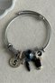 Steel Charm Bracelet 18 cm Black Dog Bracelet Karamaz Women's Steel Bracelet - 2