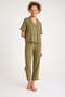 90% Cotton 10% Lycra Fat Green Color Premium Quality Women's Short Sleeve Pajamas Set