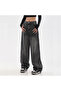 Black Vintage Washed Baggy Jean Trousers - 2