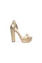 Women's High Heels Platform Wedding Engagement Gold Fishback Heels