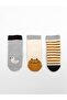 3-Piece Towel Socks for Children 100% Cotton / Baby - Seamless (1-2 Years Old, Silicone Sole) - 6