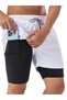 Men's Quick Dry Zippered Training Astroturf Fitness Short Leggings Sports Shorts