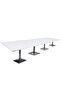 Barra 500PE-480 Modern 16-Seater Square Pantry Table (White, 480cm)
