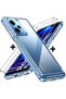 Xiaomi Redmi Note 12 Pro 5g Case Soft Transparent Silicone with Camera Protection + Screen Protector Glass Set