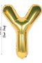 Foil Balloon Letter Y Helium Balloon 100 cm Gold Color - Letter Y Balloon - Letter Foil Balloon - 40 Inch