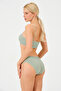 Women's Corded Fabric Rope Strap Bustier and Panty Set - 2
