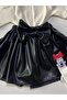 Cream Badi, Leather Skirt, Bandana, Mickey Mouse Socks Set. Skirt Badi Socks Bandana Set. From 6 Months to 6 Years - 3