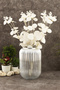 Decorative Line Glass Vase Chrome Shaded 20 cm •• Home Decoration Trend Vase Luxury Living Room Vase | |   Modern Vase Models Flower Vase Tabletop Vase Live Flower & Artificial Flower Balcony Decoration Mirror Front Decor - 8