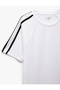 Crew Neck Rib Short Sleeve Sports T-Shirt - 5