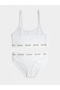 Women's Corded Fabric Rope Strap Bustier and Panty Set - 4
