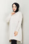 Women's Mercerized Knitwear Sweater Tunic Cream - 3