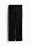 Flared crease-leg trousers