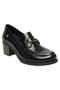 D25Ya-3325 Daily Thick Heeled Black Women's Shoes