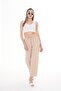 Women's Rope Detailed Sofia Linen Trousers 250008   - - 3