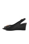 Black Wedge Heel Women's Heeled Shoes 312334   Z - 2