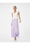 Viscose Flared Skirt Midi Size Regular Waist