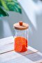 Malibu Acacia Lid Borosilicate Glass Jar - 950 ml