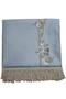 Fresh Goblen Jacquard Woven Satin Lined Freshed Ice Blue Seccade 70X120 - 3