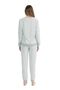 U.S. Polo Assn. 17082 Women's Gray Melange Long Sleeve Round Neck Pajama Set - 3
