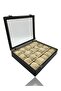 Diji 20-Piece Watch Box Watch Case Crocodile Black - 5