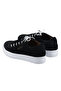 Genuine Leather Black Unisex Kids Sneakers - 5