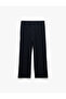 Pocket Detailed Cotton Blended Ribbed Waist Lace up Sweatpants - 2