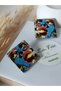 Roy Lichtenstein Women's Earrings - Go Girl Power Girl Gift Polymer Clay Handmade Design - 6