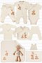Fluffy Bear Unisex 11 Piece Hospital Discharge Set Organic Cotton Newborn Set with Toys - 2