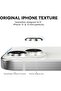 iPhone 13 6.1" /13 Mini 5.4" Camera Lens Protector, Aluminum Alloy Ring, Glass Cover, Silver - 2