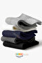 8 Pairs Basic Derby Cotton Men's Booties Socks - 4