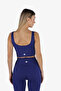 Women’s  Blue Activewear High-Support U-Back Padded Sports Bra | Recycled Fabric | - 3