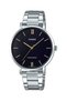 Silver Color Women's Wristwatch with Black Cord