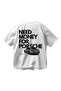 Need Porsche T-Shirt Printed Oversize Unisex White T-Shirt